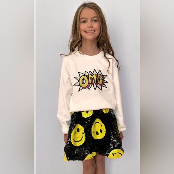 LOLA AND THE BOYS Don't worry be happy skirt